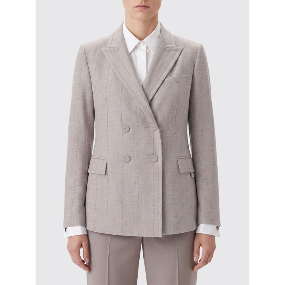 Fabiana Filippi Women Fabiana Filippi Double-Breasted Cropped Virgin Wool Blazer